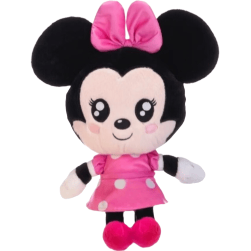 Disney Chibi collectie pluche speelgoed Minnie Mouse - 25 cm, rood en wit