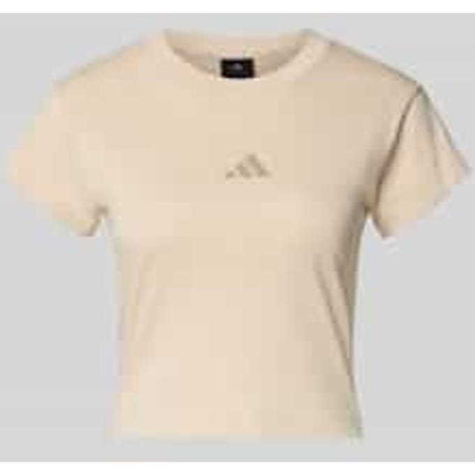 Kort T-shirt met labelprint
