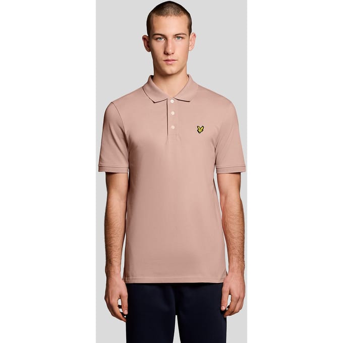 Lyle and Scott Poloshirt Grapefruit Roze - Maat S - Heren