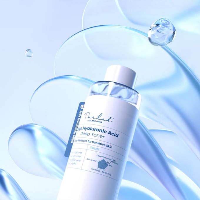 [The Lab by BLANC DOUX] Oligo Hyaluronic Acid Deep Toner 500ml white