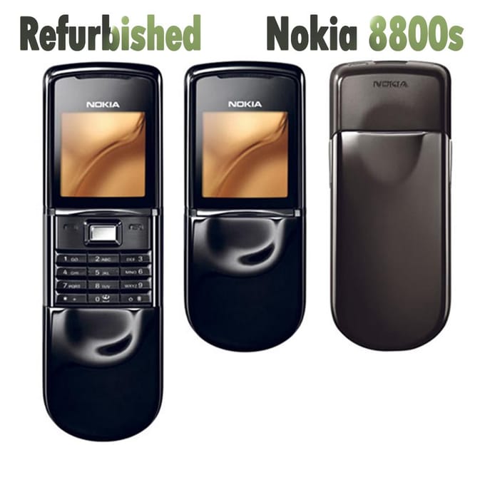 Gereviseerde Nokia originele Nokia 8800 Sirocco mobiele telefoon Simple Set goud