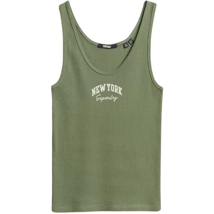 Superdry - Athletic Essentials-hemdtopje met print - Dames - Vesten