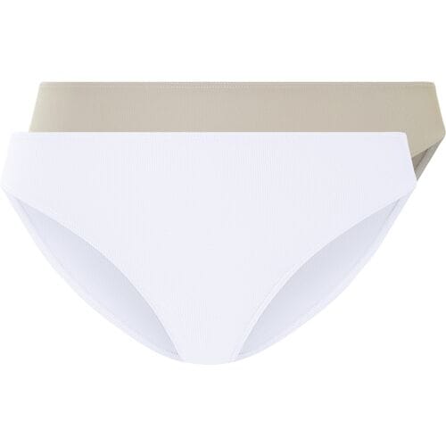ESMARA 2 Dames onderbroeken (Beige/wit, S (36/38))
