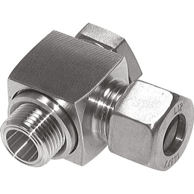 22L & G3/4'' RVS Swivel Joint Knelfitting Buitendraad 160bar Draaibaar ISO 8434-1