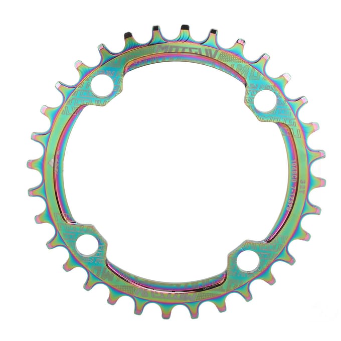 Fiets Kettingblad 104BCD 32T Rond Aluminiumlegering Positief Negatief Tand Schijf voor Mountainbikes blue