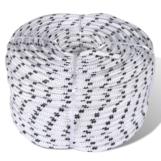 vidaXL - Boottouw - polyester - gevlochten - 6mmx50m