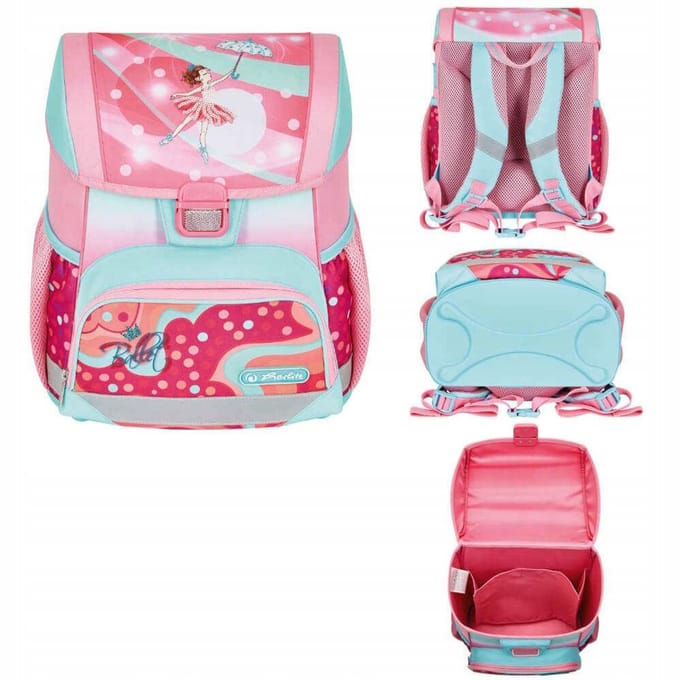 Herlitz Loop Ballet Love Rugzak - Lichtgewicht & Veilig voor School