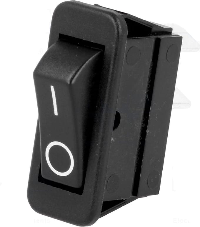 Schakelaar - SPST - ON/OFF - 250V - 16A - Zwart