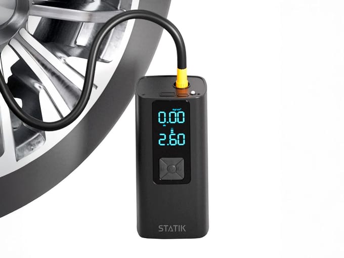 Statik TireHero powerbank 6000 mAh met bandenpomp