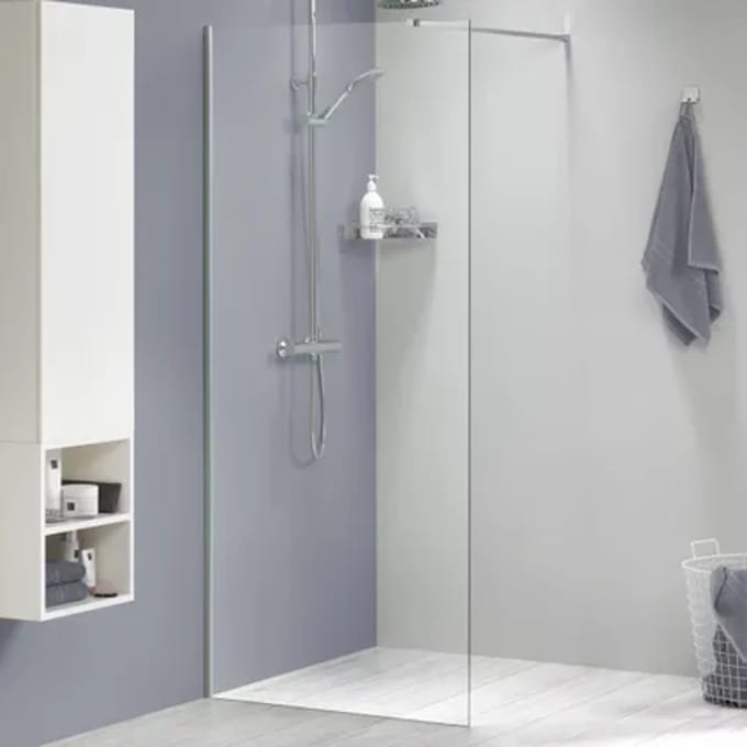Sealskin Inloopdouche Mix&match 88x200cm - Geborsteld Rvs Profiel - 8 Mm Helder Glas