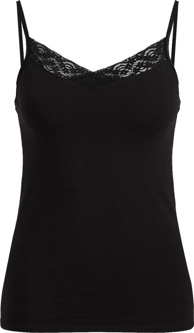 WE Fashion Dames singlet met kant