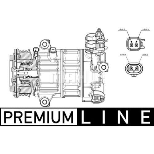 Compressor, airconditioner MAHLE ACP 654 000P