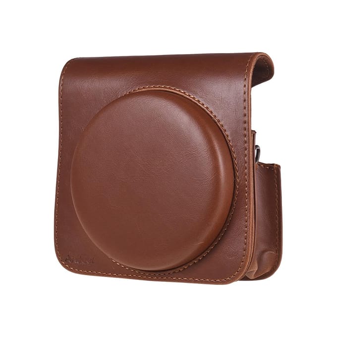 Beschermhoes PU leren tas met verstelbare band voor Fujifilm Instax Square SQ6 Instant