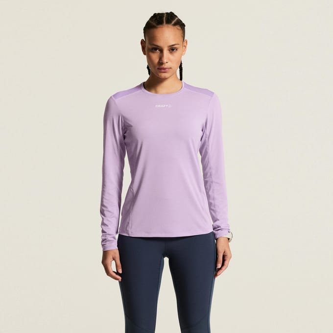 Craft Adv Essence Ls Tee 2 W Lilac - Sportshirt