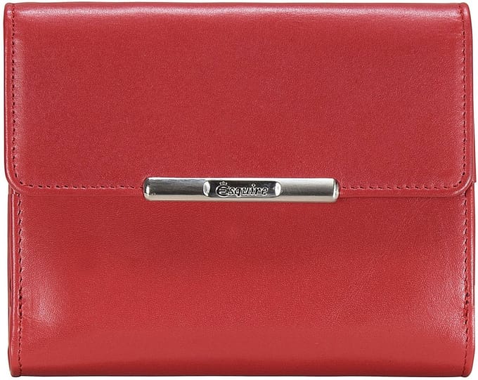 Esquire Helena Portemonnee Leer 12 cm - Dames - Horizontaal - rot