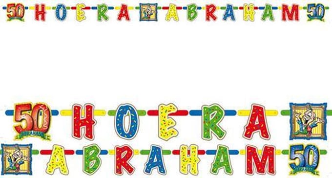 Letterslinger Hoera Abraham 50