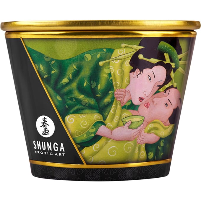 Shunga - Massagekaars - Exotic Green Tea