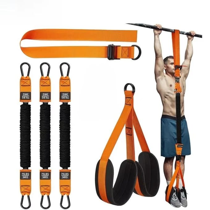 Heavy Duty Pull-up Hulpbanden voor Krachttraining Kniesteunbanden voor Pull-up Hulp Duurzame Weerstandsband orange