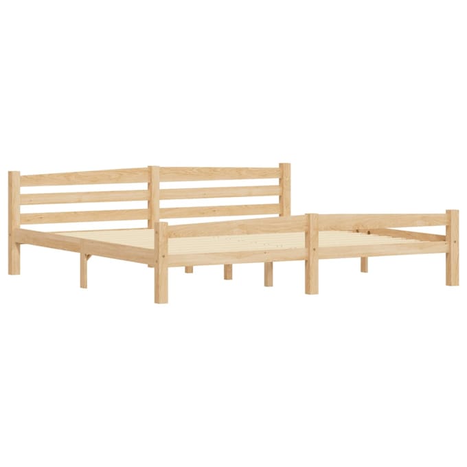 vidaXL - Bedframe - massief - grenenhout - 200x200 - cm