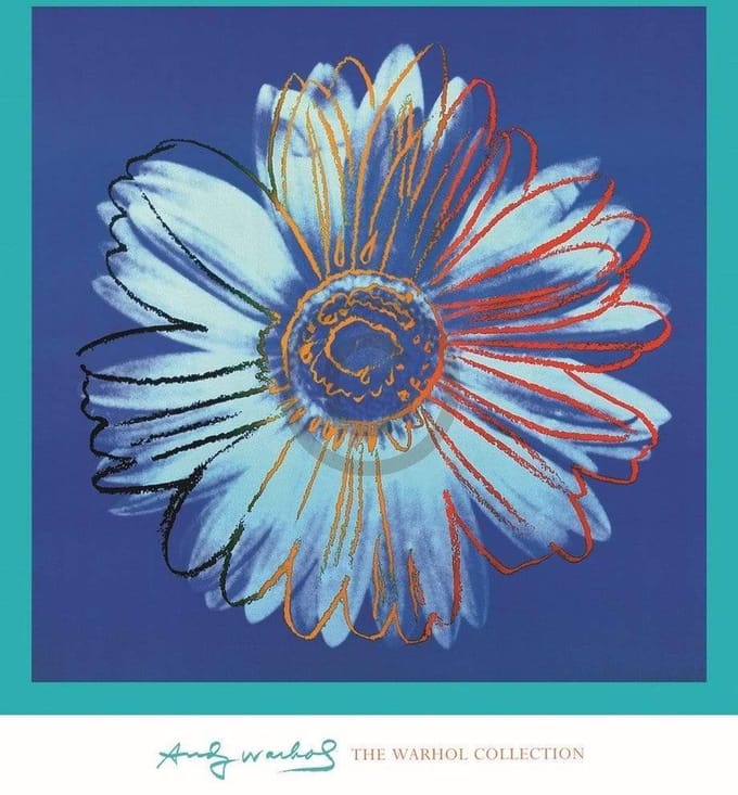 Kunstdruk Andy Warhol - Daisy 1982 90x90cm