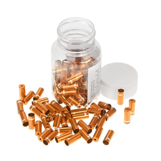 100 stuks remkabel eindkap 4mm/5mm fiets schakelkabel behuizing hulzen Dia 4mm zwart