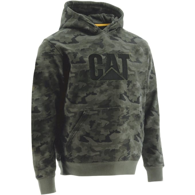 Caterpillar Merkenkatoen Groene Heren Hoodie