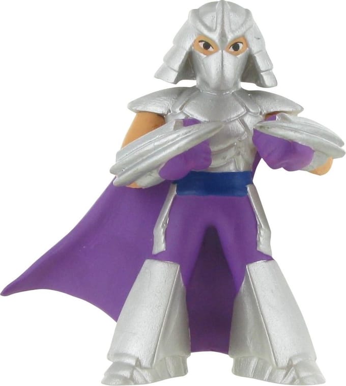Comansi Speelfiguur Ninja Turtles Shredder 9 Cm Grijs