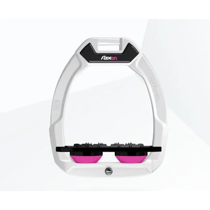 Platte Ultra Grip Veiligheidsevoerders Wit/Zwart/Roze Flex-On Safe-On