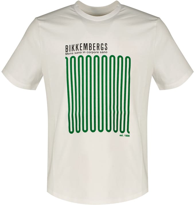 Bikkembergs Bmt0712 T-shirt Met Korte Mouwen Wit S Man