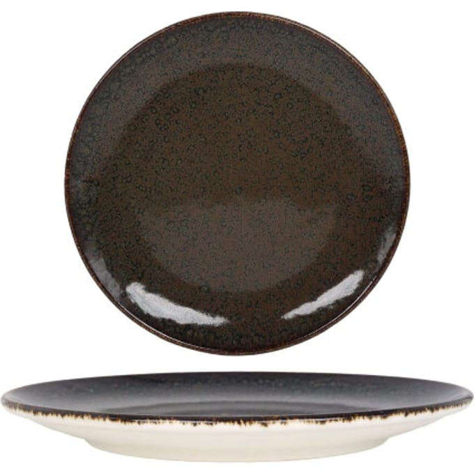 Bonna Platte Bord - Ore Tierra - Porselein - 23 cm - set van 6