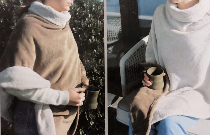 iSleep Poncho - Fleece - Omkeerbaar - Bruin