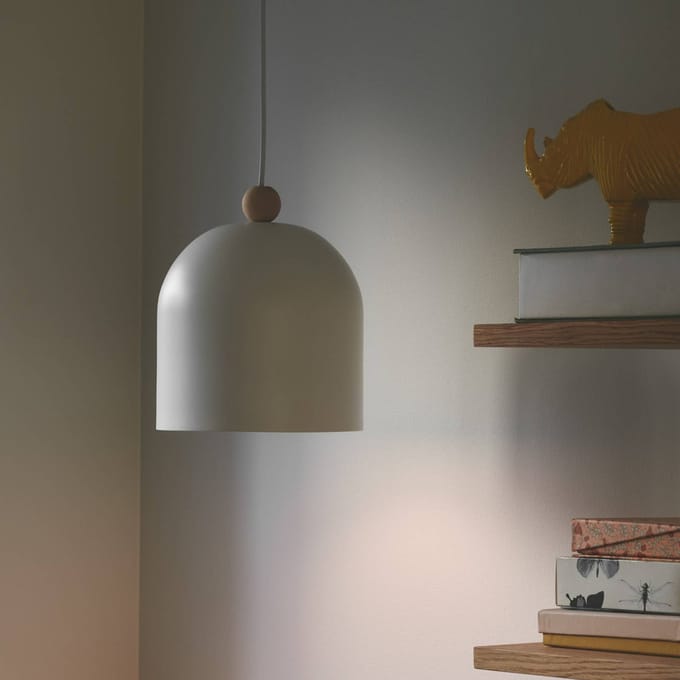 Nordlux Hanglamp Gaston, kap van metaal, wit