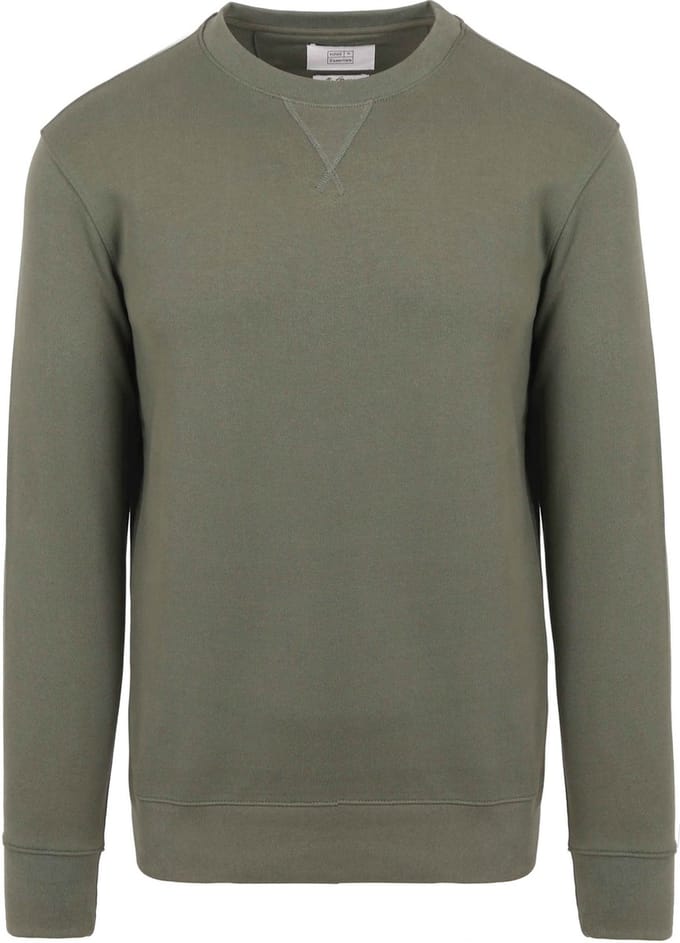 King Essentials The George Sweater Olijfgroen - Maat S - Heren - Sweaters