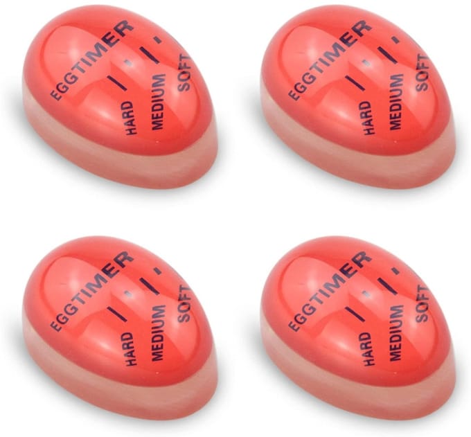 TOVBMUP Eierwekker - Egg timer - Kook-eierwekker - Kookwekker - Selecteer de gaarheid van eieren door temperatuur - 4 stuks