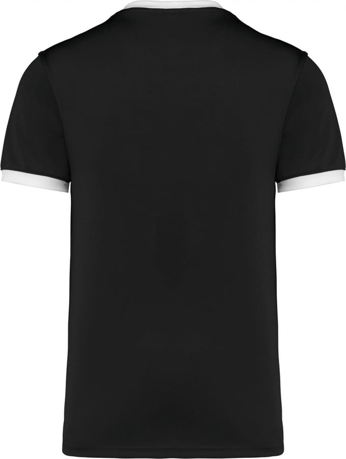 PROACT® Rugbyshirt met korte mouwen uniseks PA4027 - Black - S