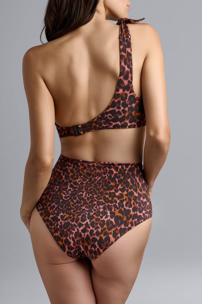 Marlies Dekkers Jungle Diva Brown And Dark Orange Strapless Bikini Top Größe: 75B | Bikinis Outlet | Damen | Braun