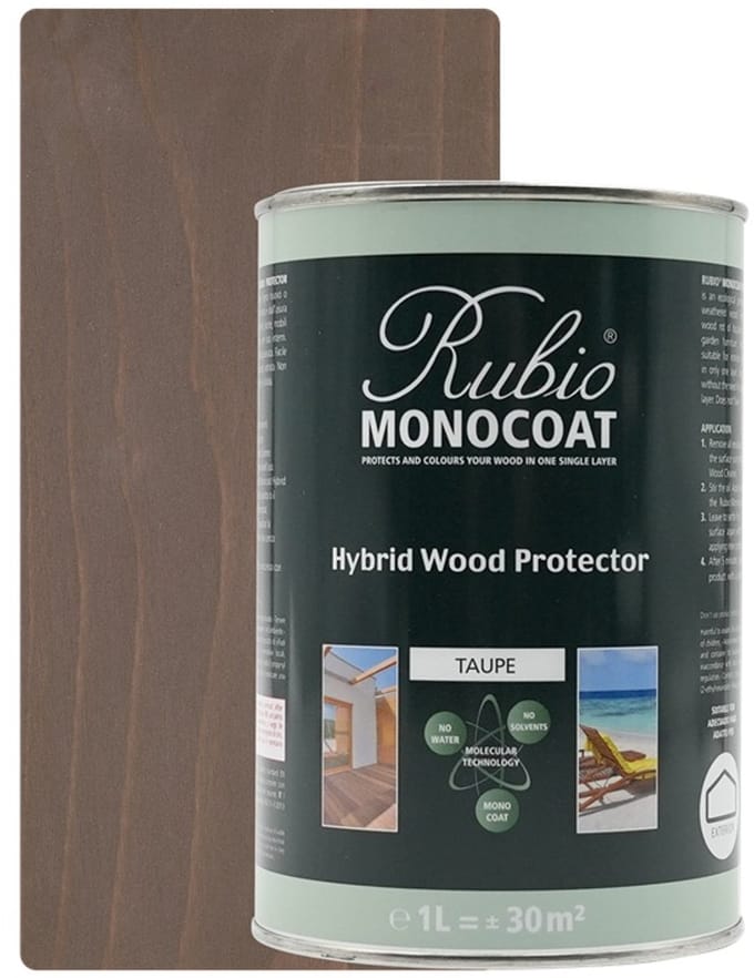 Rubio Monocoat Hybrid Wood Protector Taupe 1L 133751