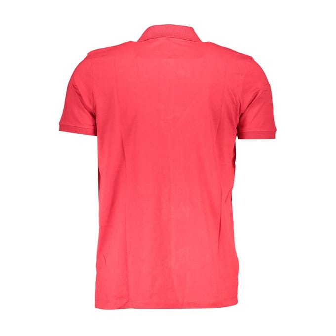 Gianmarco Venturi Rode Katoenen Heren Polo Shirt
