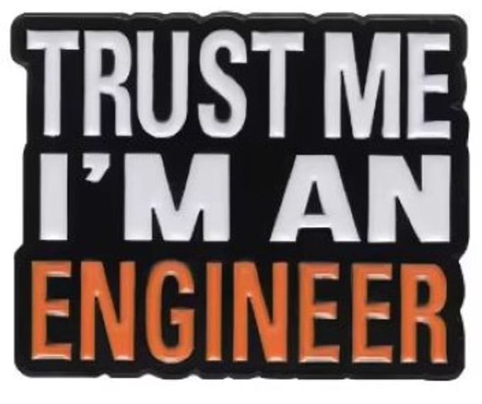 Pin Broche - enamel pin - kledingspeld - Trust engineer