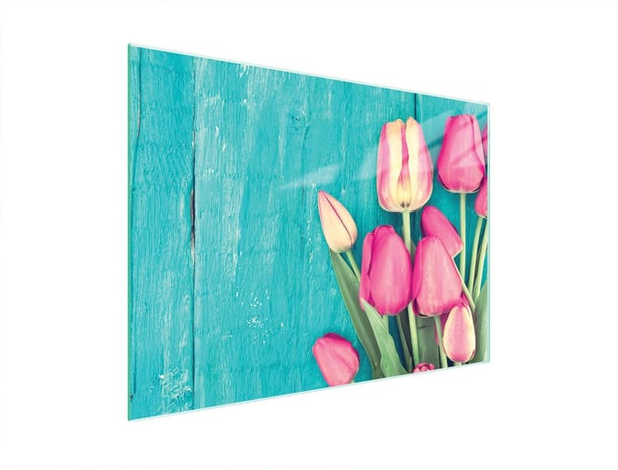 TMK ArtDeko - Snijplank - 40x30 cm - Tulpen - Gehard Glas