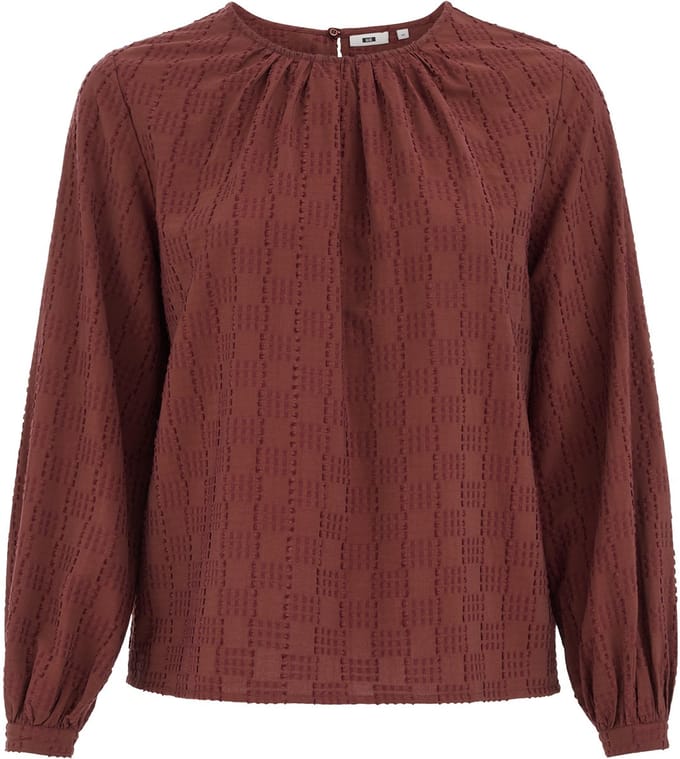 WE Fashion Dames Blouse met structuur - Curve
