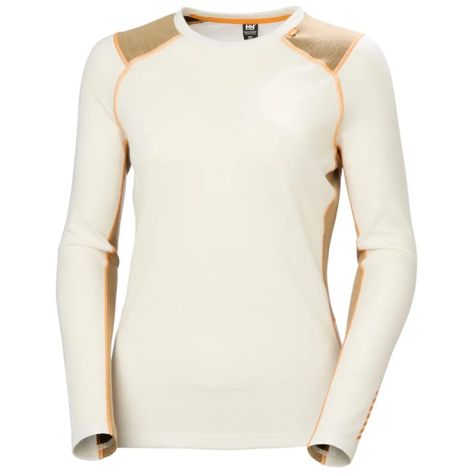 Helly Hansen Lifa Merino Midweight Crew Lange Mouwen Basislaag Wit S Vrouw