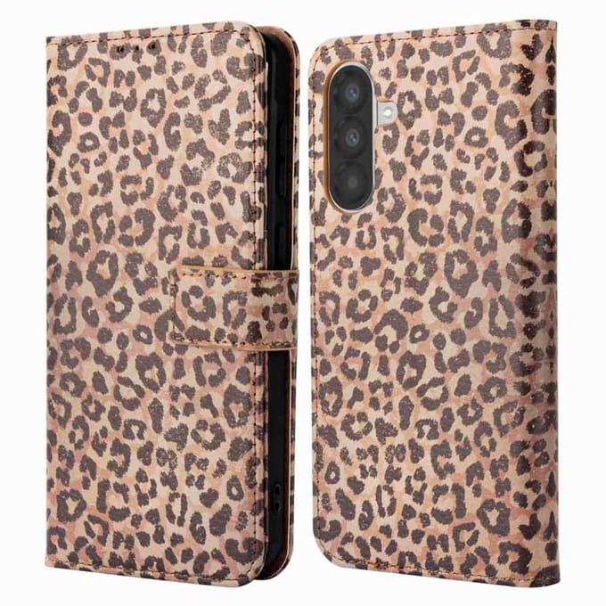 imoshion Hoesje - Geschikt voor Samsung Galaxy A36 - Design Bookcase smartphone - Leopard Mood
