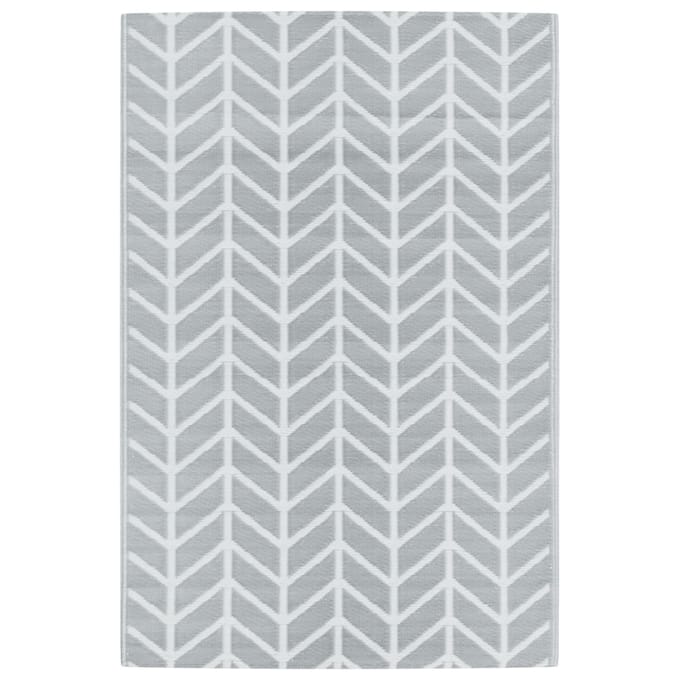 vidaXL Buitenkleed ARAKIL 120x180 cm PP grijs