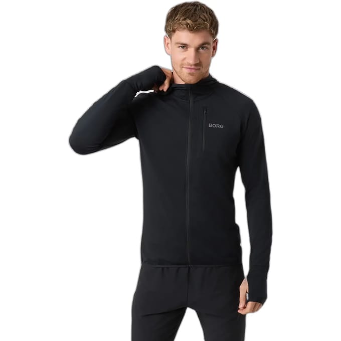 Bjorn Borg borg performance mid layer hood 10003938-bk001
