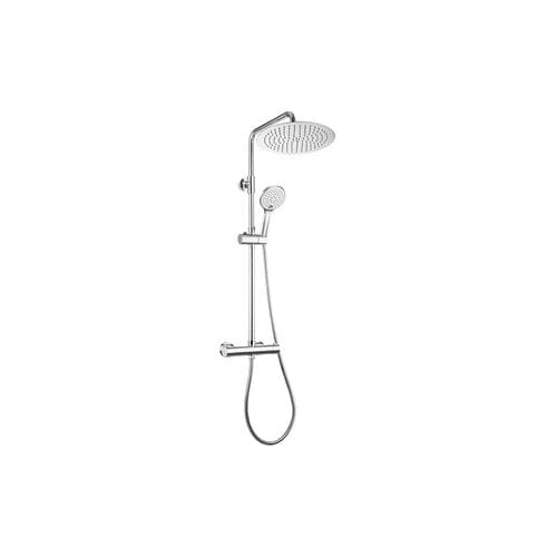 Compleet Douchesysteem - Nurion Doucheset - Hoofddouche & Handdouche- rond Regendouche - Verstelbare Regendouche - Chrome