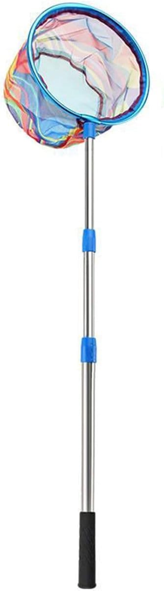 Kinder Visnet - Uitschuifbaar Kikkernet - Buiten Spelen - Heavy-duty Antislip Handvat - Tot 170cm Uitschuifbaar - Blauw