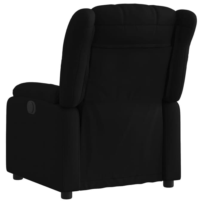 vidaXL - Fauteuil - verstelbaar - stof - zwart