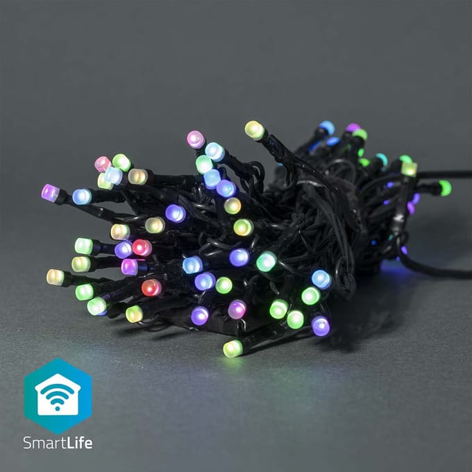 Nedis SmartLife-kerstverlichting - Koord - Wi-Fi - RGB - 42 LED's - 5.00 m - Android / IOS