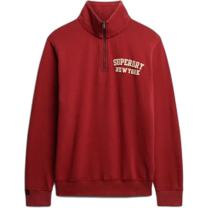 Ronde hals zip sweatshirt Superdry Vintage Athletic